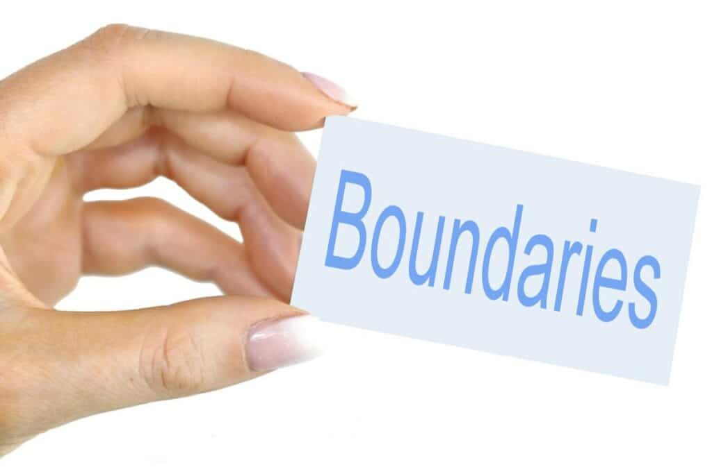 Setting boundaries